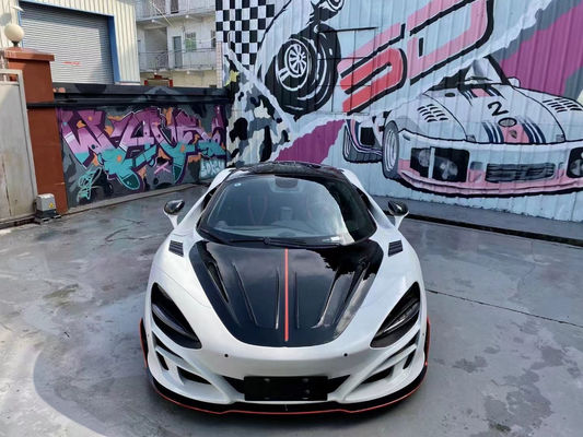 맥라렌 720s 건조 탄소 섬유 시체 키트 720s 업그레이드 된 MSY 스타일 탄소 섬유 앞뒤 배머 스포일러 와이드보디 키트