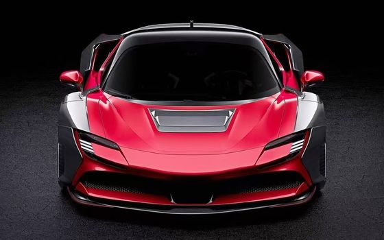 SF90 페라리 탄소 보디 키트 2021 와이드 보디 키트 ZE 스타일 휠 아치
