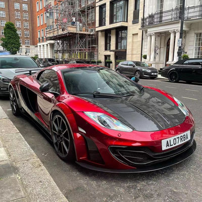 MP4 12C 맥라렌 보디 키트 MSY 스타일 앞뒤 배머 스포일러 와이드보디 키트 빨간색 검은색
