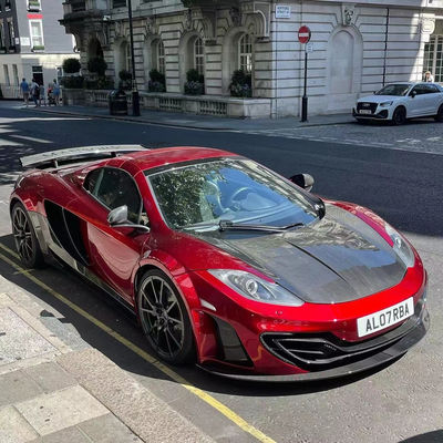 MP4 12C 맥라렌 보디 키트 MSY 스타일 앞뒤 배머 스포일러 와이드보디 키트 빨간색 검은색
