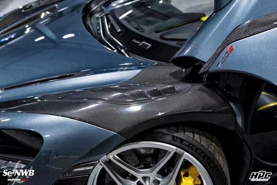 720s 맥라렌 보디 키트 블랙세일 스타일 앞 배머 스포일러 립 후드 펜더