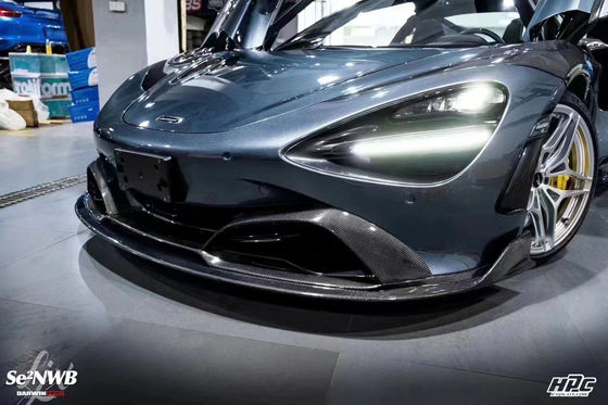 720s 맥라렌 보디 키트 블랙세일 스타일 앞 배머 스포일러 립 후드 펜더