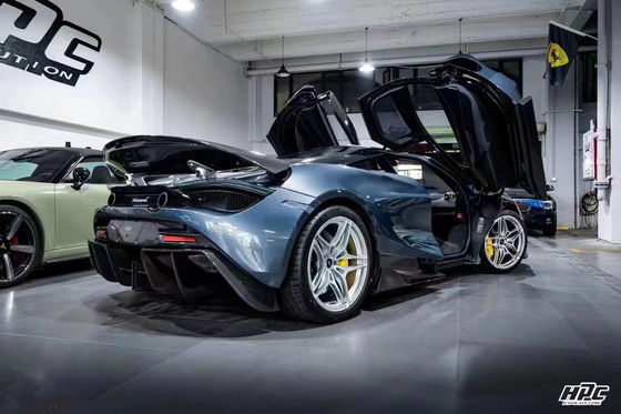 720s 맥라렌 보디 키트 블랙세일 스타일 앞 배머 스포일러 립 후드 펜더