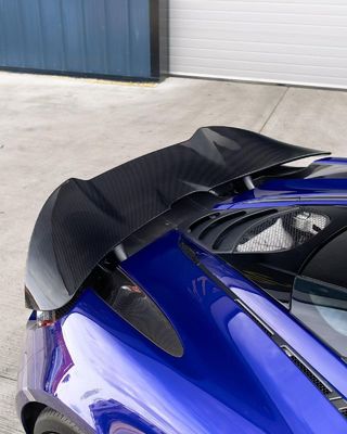 블루 720s 와이드 보디 키트 맥라렌 탄소 섬유 앞 입술 확산 스포일러 키트