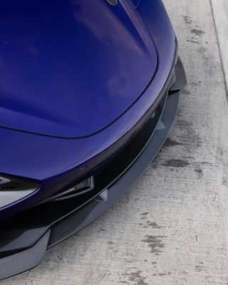 블루 720s 와이드 보디 키트 맥라렌 탄소 섬유 앞 입술 확산 스포일러 키트