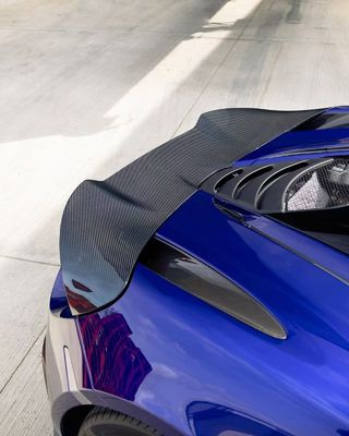 블루 720s 와이드 보디 키트 맥라렌 탄소 섬유 앞 입술 확산 스포일러 키트