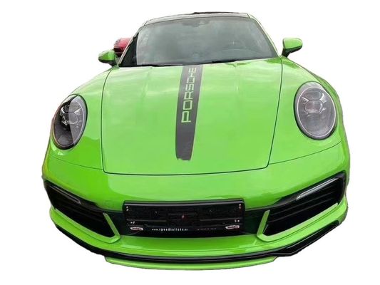포르쉐 911 992 탄소섬유 바디 키트 911 992 업그레이드된 테크아트 스타일 앞 껍데기 디푸저 스포일러 사이드 스커트 바디 키트