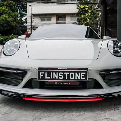 포르쉐 911 992 탄소섬유 바디 키트 911 992 업그레이드된 테크아트 스타일 앞 껍데기 디푸저 스포일러 사이드 스커트 바디 키트