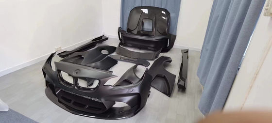 BMW F22 F87 2 시리즈 M2 카시 키트 M2 M235 업그레이드 IMP 스타일 앞뒤 배머 스포일러 폭체