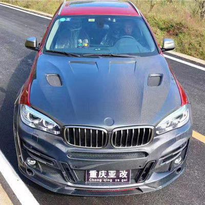 BMW X5 X6 F15 F16 탄소 섬유 후드 탄소 섬유 후드 X5 X6 탄소 섬유 덮개
