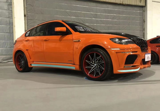 핫 세일 X6 E70 E71 와이드 보디 키트 Forbmw X6 보디 키트 앞뒤 배머 스포일러 사이드 스커트