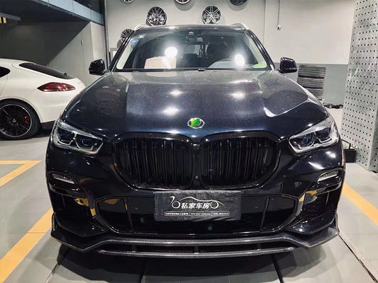 핫 판매 X5 G05 탄소 섬유 보디 키트 Forbmw X5 탄소 섬유 앞 껍데기 후방 유출 스포일러 사이드 스커트