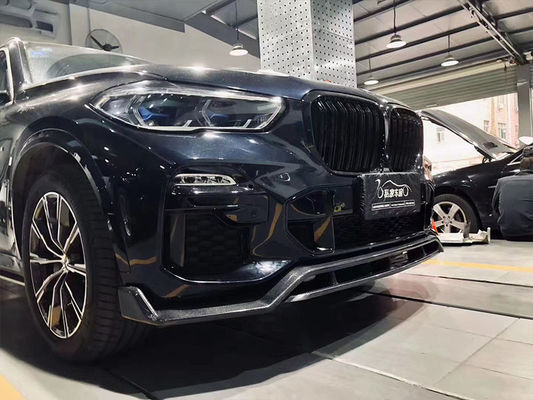 핫 판매 X5 G05 탄소 섬유 보디 키트 Forbmw X5 탄소 섬유 앞 껍데기 후방 유출 스포일러 사이드 스커트