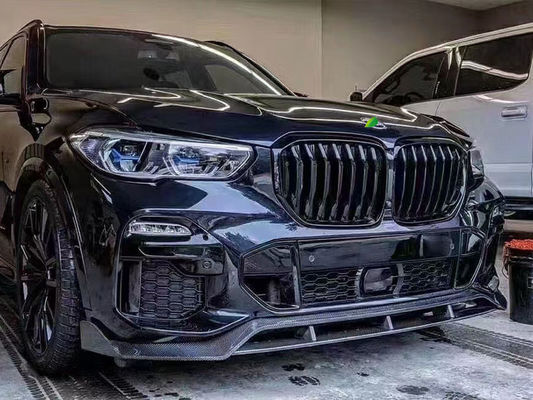 핫 판매 X5 G05 탄소 섬유 보디 키트 Forbmw X5 탄소 섬유 앞 껍데기 후방 유출 스포일러 사이드 스커트
