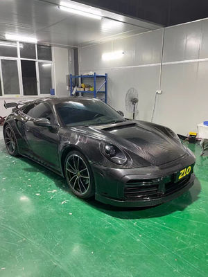 포르쉐 911 992 시체 키트 911 992 업그레이드 된 탑카 스타일 앞뒤 배머 스포일러 시체 키트