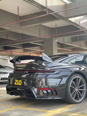 포르쉐 911 992 시체 키트 911 992 업그레이드 된 탑카 스타일 앞뒤 배머 스포일러 시체 키트