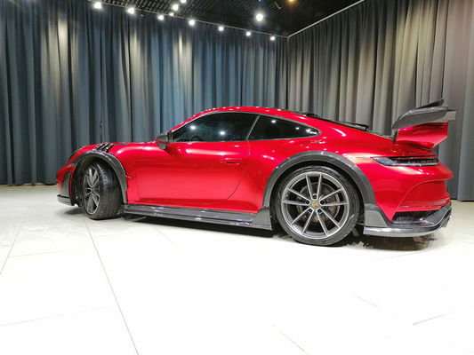 포르쉐 911 992 카시 키트 911 992 터보 업그레이드 테크카트 스타일 앞뒤 배머 커버 카시 키트