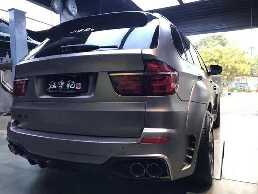 BMW E70 E71 X5 보디 키트 FPR 재료 X5 E70 E71 업그레이드 PD 스타일 앞뒤 배머 Wide Bodyki