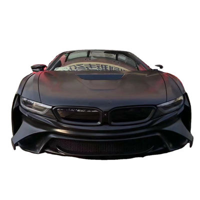BMW I8 탄소 섬유 시체 키트 I8 업그레이드 에너지 스타일 앞뒤 배머 스포일러 와이드보디 키트