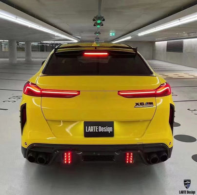 BMW X6M F96의 자동차 부품 탄소섬유 시체 키트 X6M F96 업그레이드 된 LARTE 디자인 스타일 전면 껍데기 디퓨저 스포일러 시체 키트