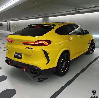 BMW X6M F96의 자동차 부품 탄소섬유 시체 키트 X6M F96 업그레이드 된 LARTE 디자인 스타일 전면 껍데기 디퓨저 스포일러 시체 키트