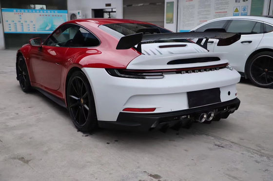 포르쉐911 992 992 업그레이드된 GT3 스타일 앞뒤 배머 사이드 스커트 스포일러 후드 보디 키트