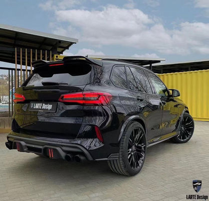 BMW X5M F95 탄소섬유 시체 키트 X5M F95 업그레이드 된 LD 스타일 앞 껍데기 디퓨저 스포일러 시체 키트