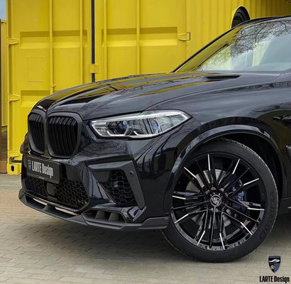 BMW X5M F95 탄소섬유 시체 키트 X5M F95 업그레이드 된 LD 스타일 앞 껍데기 디퓨저 스포일러 시체 키트