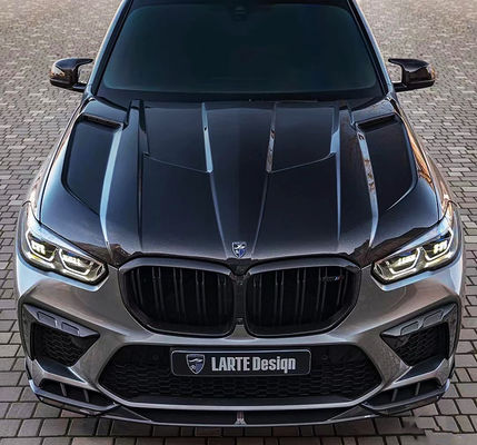 BMW X5M F95 탄소섬유 시체 키트 X5M F95 업그레이드 된 LD 스타일 앞 껍데기 디퓨저 스포일러 시체 키트