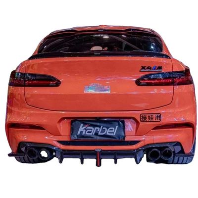BMW X4M 탄소섬유 보디 키트용 자동차 부품 X4M 탄소섬유 전면 스쿠프 디푸저 스포일러 후드 보디 키트