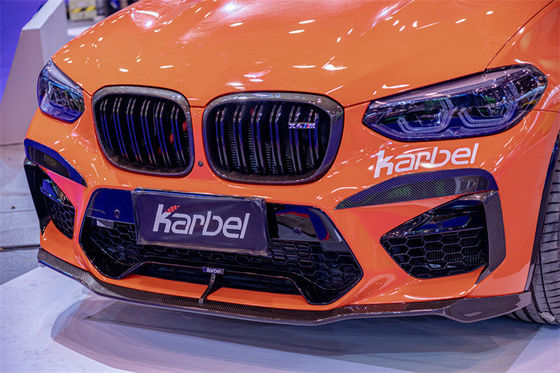 BMW X4M 탄소섬유 보디 키트용 자동차 부품 X4M 탄소섬유 전면 스쿠프 디푸저 스포일러 후드 보디 키트