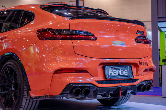 BMW X4M 탄소섬유 보디 키트용 자동차 부품 X4M 탄소섬유 전면 스쿠프 디푸저 스포일러 후드 보디 키트
