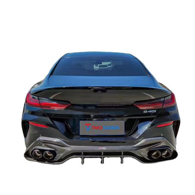 BMW 8 시리즈 G14 G15 G16 840i 탄소섬유 보디 키트 840i 탄소섬유 전면 스카프 스포일러 사이드 스커트