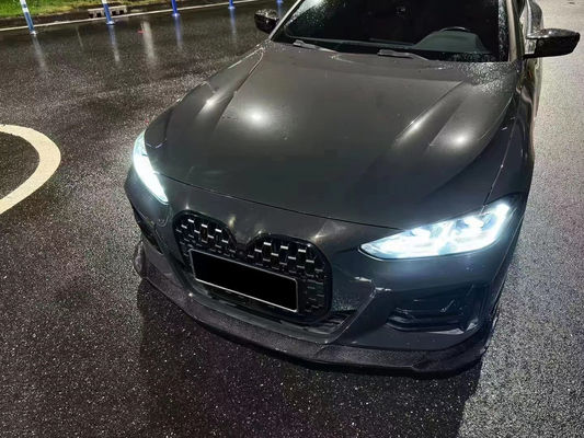 BMW 4 시리즈 G22 G22 탄소 섬유 전면 껍데기 디푸저 스포일러 사이드 스커트 건조 탄소 섬유 몸집