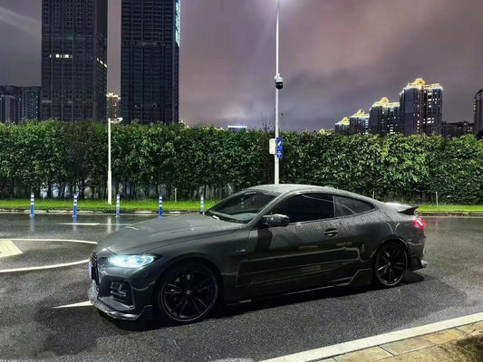 BMW 4 시리즈 G22 G22 탄소 섬유 전면 껍데기 디푸저 스포일러 사이드 스커트 건조 탄소 섬유 몸집