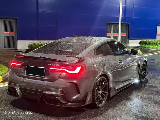 BMW 4 시리즈 G22 G22 탄소 섬유 전면 껍데기 디푸저 스포일러 사이드 스커트 건조 탄소 섬유 몸집