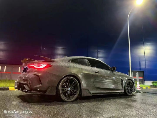 BMW 4 시리즈 G22 G22 탄소 섬유 전면 껍데기 디푸저 스포일러 사이드 스커트 건조 탄소 섬유 몸집