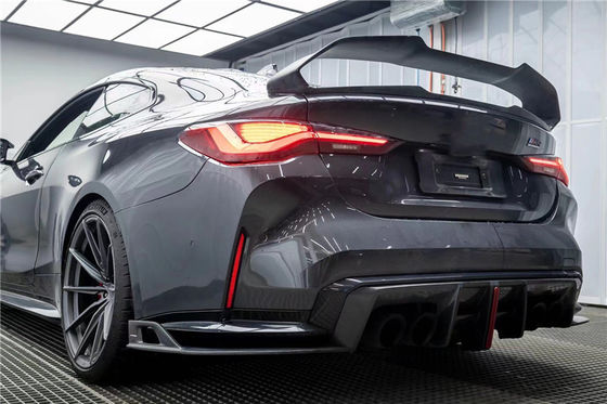 탄소 섬유 스포일러 BMW 4 시리즈 M4 G22 G82 G82 G22 탄소 섬유 꼬리 스포일러 시트