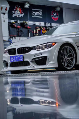 BMW M3 M4 F80F82 탄소 섬유 보디 키트 M3 M4 F80F82 업그레이드 탄소 섬유 앞 입술 앞 스포일러