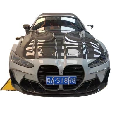 BMW G80 G82M3 M4 탄소섬유 보디 키트 G80 G82M3 M4 업그레이드 된 Paktechz 스타일 앞 입술 확산 스포일러 후드