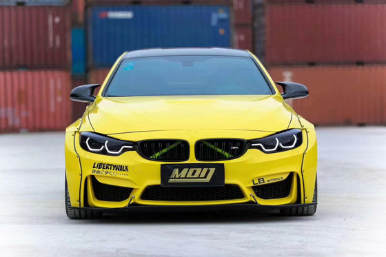BMW M4 F82 LB 와이드 보디 키트 M4 F82 LB 스타일 앞 입술 확산기 스포일러 탄소 섬유 보디 키트 업그레이드