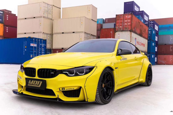 BMW M4 F82 LB 와이드 보디 키트 M4 F82 LB 스타일 앞 입술 확산기 스포일러 탄소 섬유 보디 키트 업그레이드
