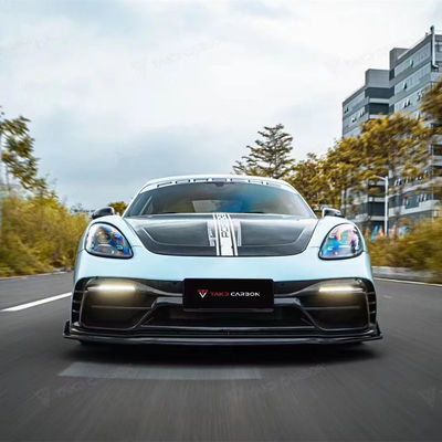 레이크 블루 GTS 포르쉐 보디 키트 718 사이드 스커트 2017 - 2019