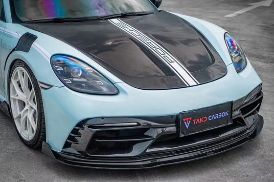 레이크 블루 GTS 포르쉐 보디 키트 718 사이드 스커트 2017 - 2019