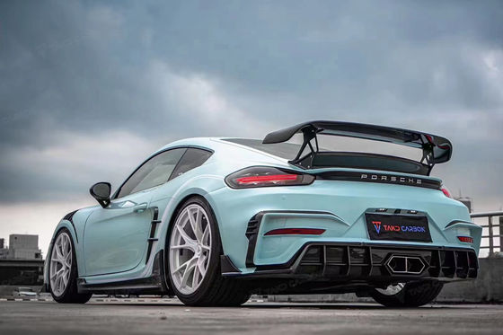 레이크 블루 GTS 포르쉐 보디 키트 718 사이드 스커트 2017 - 2019