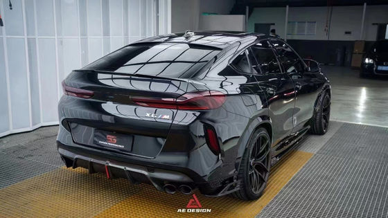 BMW X6M F96 탄소 섬유 보디 키트 X6M F96 AE 스타일 탄소 섬유 앞 입술 확산 스포일러 업그레이드
