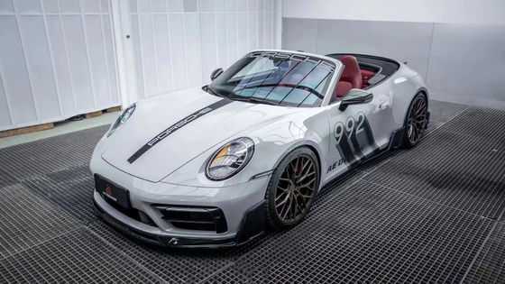 포르쉐 992s 탄소 섬유 보디 키트 992s AE 스타일 건조 탄소 섬유 앞 입술 확산 스포일러 사이드 스커트