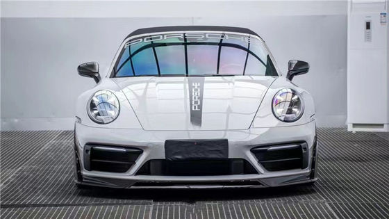 포르쉐 992s 탄소 섬유 보디 키트 992s AE 스타일 건조 탄소 섬유 앞 입술 확산 스포일러 사이드 스커트