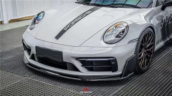 포르쉐 992s 탄소 섬유 보디 키트 992s AE 스타일 건조 탄소 섬유 앞 입술 확산 스포일러 사이드 스커트