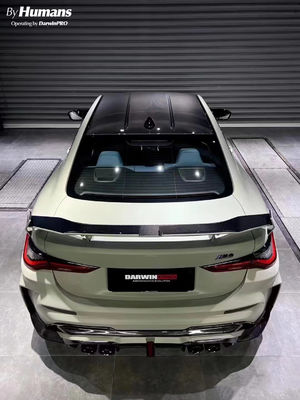 BMW G80 G82 M3 M4 탄소 섬유 스포일러 G80 G82 M3 M4 업그레이드 된 다윈 스타일 탄소 섬유 꼬리 스포일러